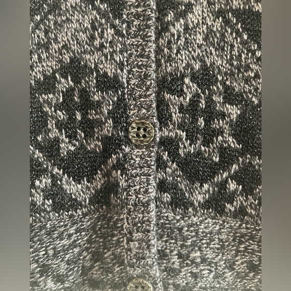 NWT $122 Catimini France Cardigan Sweater Girls Size 6 black gray - Picture 5 of 10
